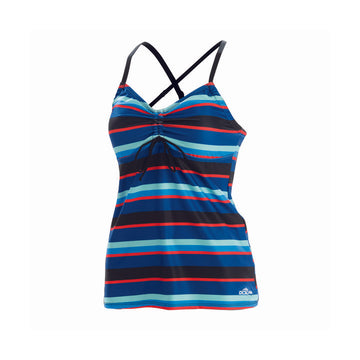 Dolfin Aquashape Blue Multi Stripe Tankini Top