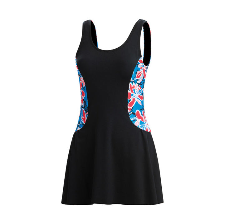 Dolfin Aquashape Wildflowers Color Block Swim Dress