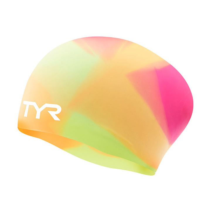 Tyr Tie Dye Long Hair Youth Silicone Swim Cap