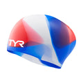 Tyr Tie Dye Long Hair Youth Silicone Swim Cap