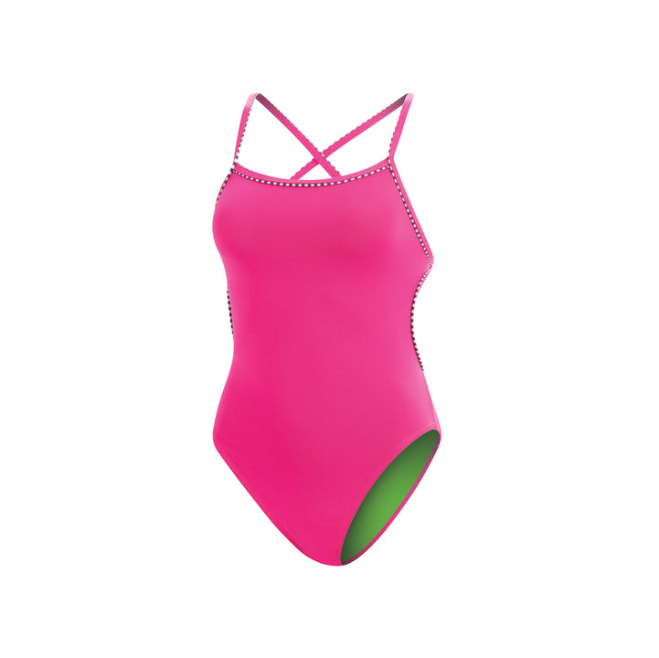 Dolfin Uglies Revibe Solid Tie-Back One Piece Swimsuit