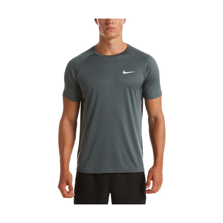 Nike Swim Men's Short Sleeve Hydroguard Swim Shirt Washed Teal –