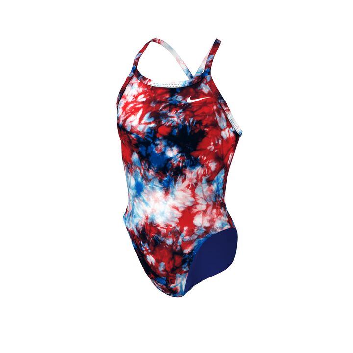 Multicolour Tie Dye Square Neck Swimsuit, WHISTLES