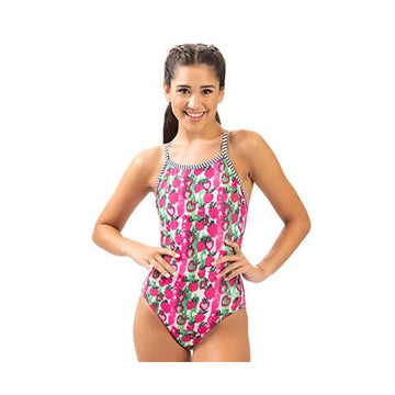 Dolfin Uglies Women's Very Berry V-2 Back One Piece Swimsuit