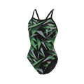 Dolfin XtraSleek Women's Supernova Green V-2 Back One Piece Swimsuit