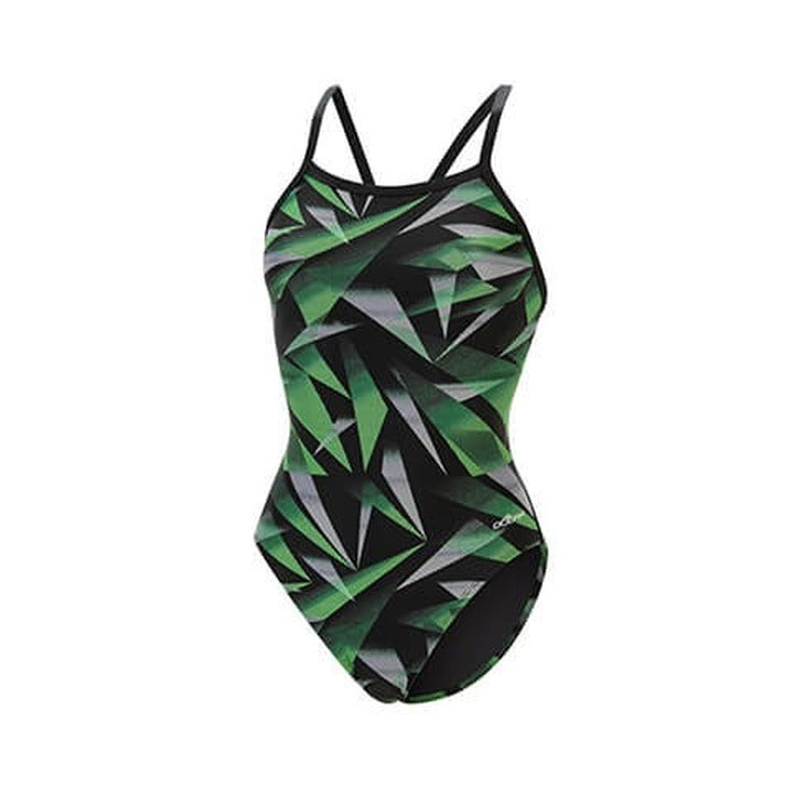 Dolfin XtraSleek Women's Supernova Green V-2 Back One Piece Swimsuit