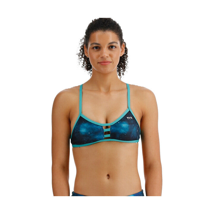 Tyr Women'S Cosmic Night Pacific Tieback Top Durafast Elite