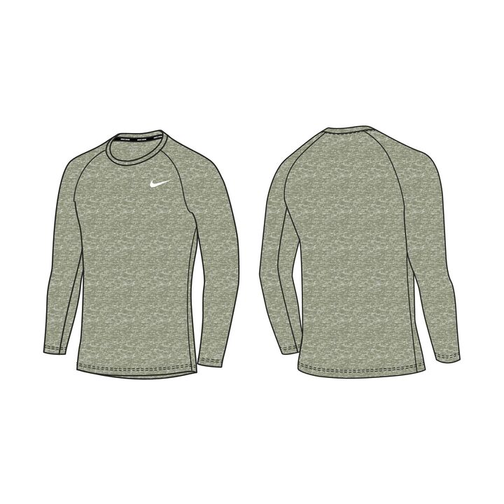 Nike Mens Heather Long Sleeve Hydroguard