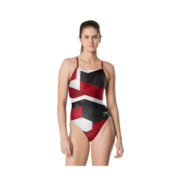 Speedo Womens Glimmer Flyback Swimsuit