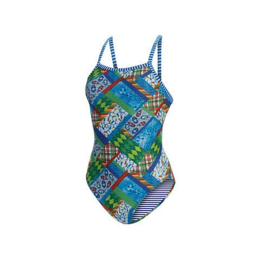 Women's Dolfin Uglies Fan-Print Double Strap One-Piece Swimsuit