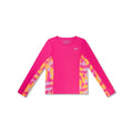 Speedo Long Sleeve Printed Splice Rashguard