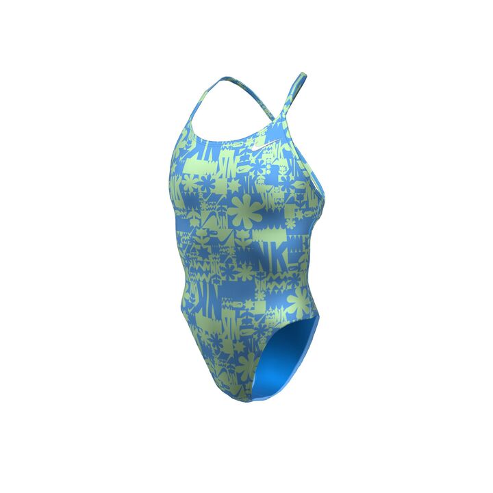 Nike Hydrastrong Multiprint Lace-Up Tie-Back One Piece