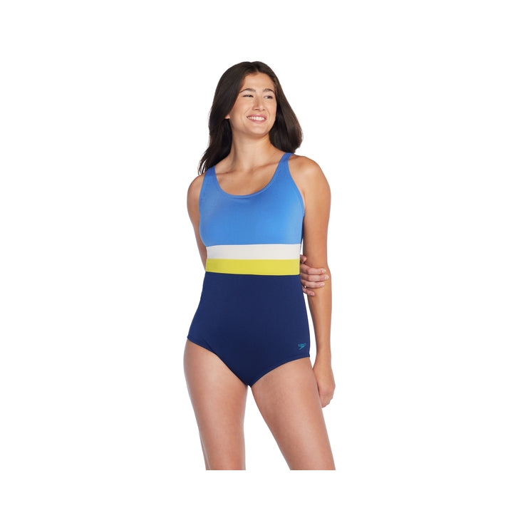 Speedo Womens Banded Colorblock 1 Pc