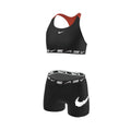 Nike Girls Logo Tape Racerback Bikini & Short Set