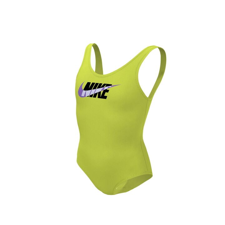 Nike Girls Multi Logo Print U-Back One Piece