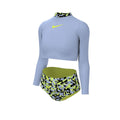 Nike Girls Shred Camo Long Sleeve Crop Top & High Waist Set