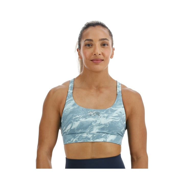 Tyr Base Kinetic Women Dualstrap Sports Bra - Aqueous