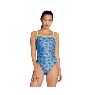 Speedo Women's Play the Angles Pro LT Flyback One Piece Swimsuit